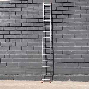 Алюминиевая односекционная приставная лестница ТЕХПРОМ на 14 ступеней (универсальная) фото 1 ТехПром