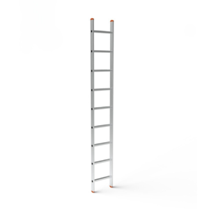 Алюминиевая односекционная приставная лестница на 9 ступеней (универсальная) купить на ТехПром