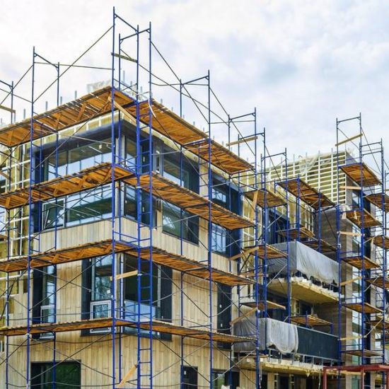 Будівельні риштування: установка, розміри та перевезення