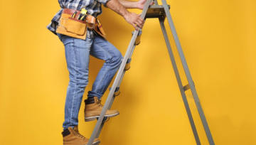 Як розкладаються сходи алюмінієві 3-х секційні? 