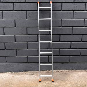 Драбина алюмінієва 2 м приставна односекційна ТЕХПРОМ на 7 сходинок