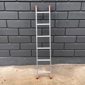 Драбина алюмінієва 1.69 м приставна односекційна ТЕХПРОМ на 6 сходинок 