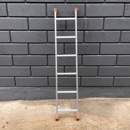 Драбина алюмінієва 1.69 м приставна односекційна ТЕХПРОМ на 6 сходинок 