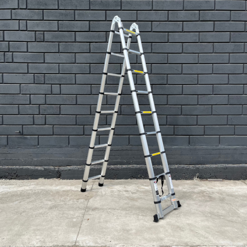 Драбина телескопічна 5.6 м двостороння 2 x 9 сходинок