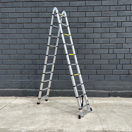 Драбина телескопічна 6.2 м двостороння 2 х 10 сходинок