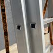 Лестница алюминиевая усиленная 11 м трехсекционная 3 х 15 ступеней