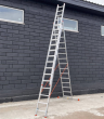 Лестница алюминиевая усиленная 10.57 м трехсекционная 3 х 15 ступеней