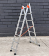 Лестница алюминиевая 3 м  двухсекционная ТЕХПРОМ 2 х 7 ступеней