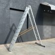 Лестница усиленная алюминиевая 7 м трехсекционная 3 х 10 ступеней