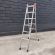 Лестница алюминиевая 3 м  двухсекционная ТЕХПРОМ 2 х 7 ступеней