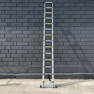 Драбина телескопічна 4.1 м приставна на 14 сходинок