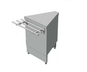 Нейтральний елемент кутовий (НЕ-К) зовнішній 45 ° СТАНДАРТ 201 / Ст.3 (без полиць)