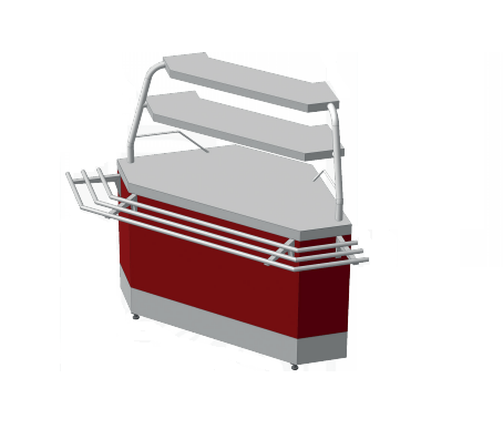 Нейтральний елемент кутовий (НЕ-К) зовнішній 90° СТАНДАРТ 201/Ст.3 VSOP (з полицями)