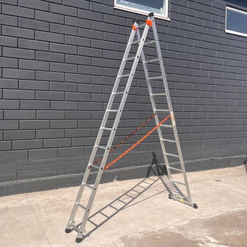 Драбина професійна 6 м двосекційна 2 х 13 сходинок алюмінієва