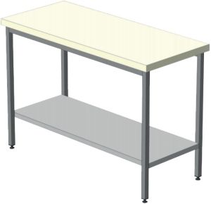 Стіл для обвалки туш з полицею СОТП ПЕТ 40 (мм)