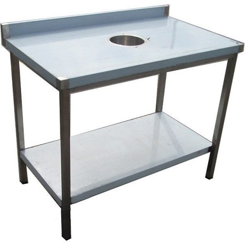 Стіл для збору відходів з полицею СППО 600 x 600 (мм)