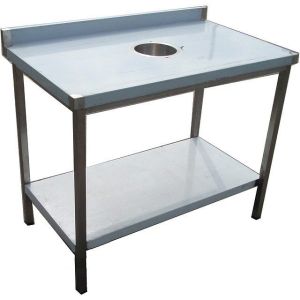 Стіл для збору відходів (з полицею) СППО 600 x 600 (мм)