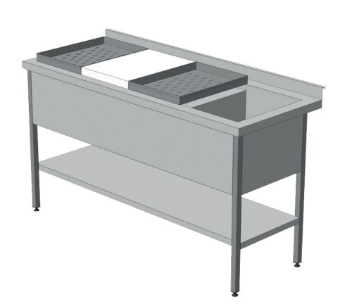 Стіл виробничий для обробки риби (з полицею)