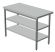 Стол производственный островной (с двумя полками) 500 х 800 (мм)