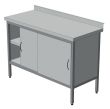 Стіл-тумба з розсувними дверима СП2ПДВК (з двома полицями) СТАНДАРТ 1100 х 600 (мм)