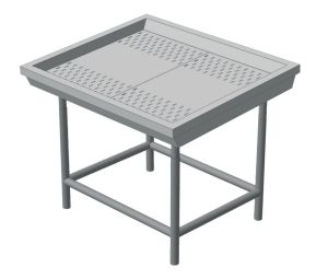 Стіл-вітрина для викладення риби (пересувний)