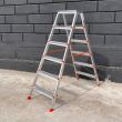 Драбина алюмінієва двостороння 6+6 ступенів