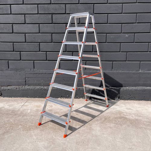 Драбина алюмінієва двостороння 8+8 сходинок