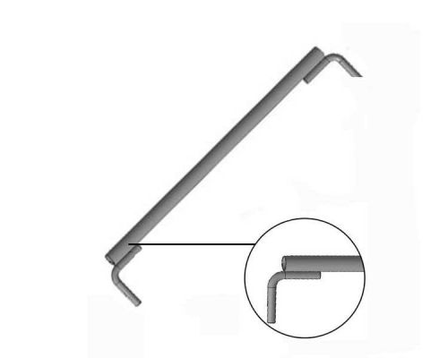 Зв'язок короткий 2 (м) для ригельних риштуваннь