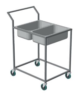 Візок кухонний для заготівок GN 1/1 (без полиці)