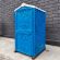 Туалетна кабіна синя + пісуар