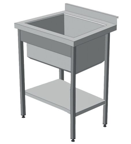 Ванна мийна зварна з полицею ВСП-1 AISI 304
