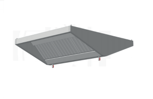 Зонт острівний ЗВВП (AISI 430) 2300 х 2300 х 450 (мм)